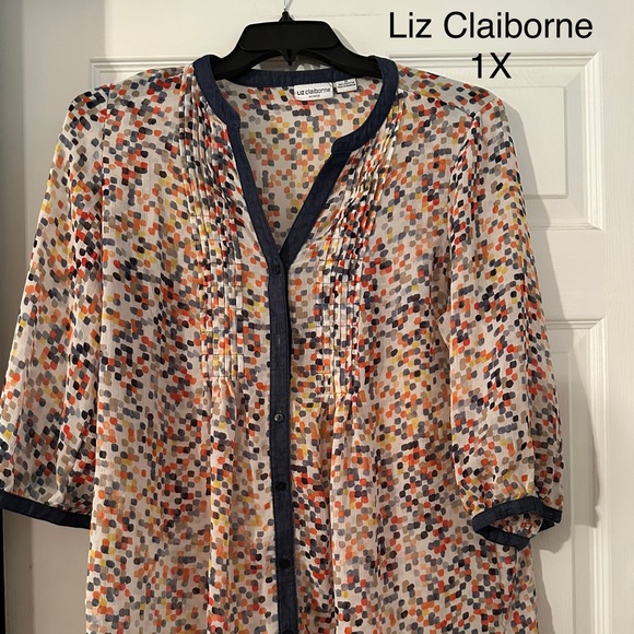 Liz Claiborne sheer top - Picture 1 of 1